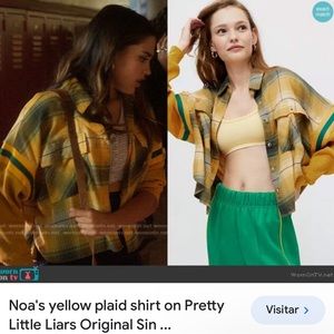 NWT BDG by Urban Outfitters Yellow Caleb Sporty Shirt size Medium